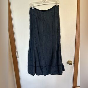 Nic & Zoe women's chambray midi skirt size 8